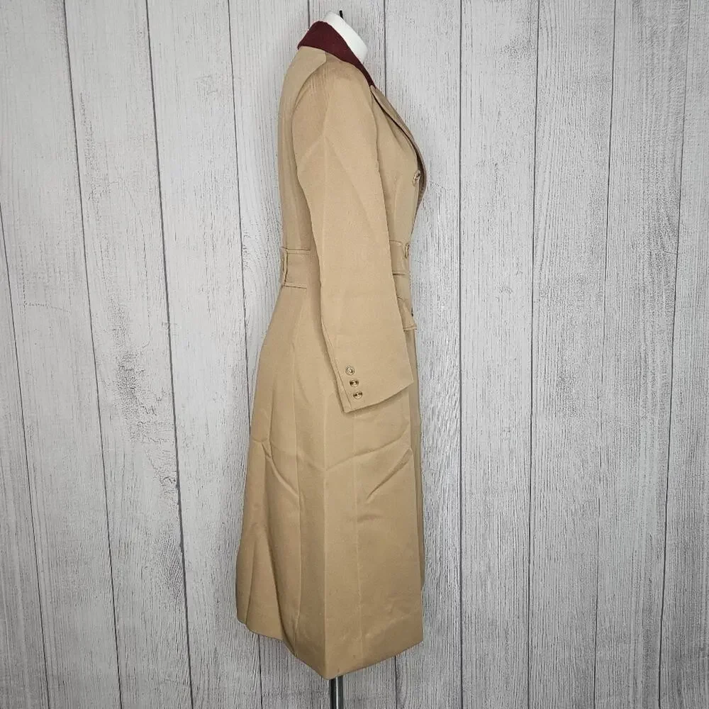 VTG Omniform Continental Airlines by Joyce Dixon Set - Trench, Blazer, & Skirt